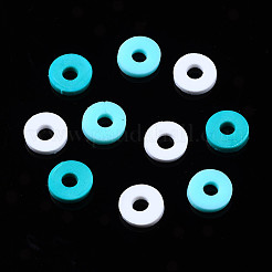 Handmade Polymer Clay Beads Strands&nbsp;CLAY-R089-6mm-085