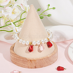 10Pcs 2 Colors Transparent Resin Pendants&nbsp;RESI-FP0001-40