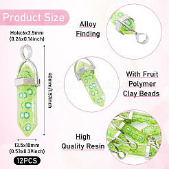 Fruit Theme Epoxy Resin Pendants&nbsp;RESI-TA0004-99A