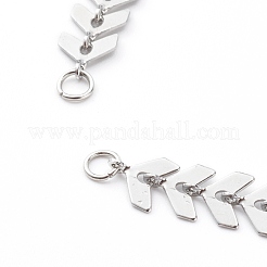 Tarnish Resistant 304 Stainless Steel Cobs Chains Bracelet Makings&nbsp;AJEW-JB00930