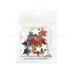 20Pcs 3 Colors Alloy Enamel Pendants&nbsp;ENAM-FS0003-53