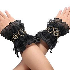 Lolita Style Polyester Lace Cord Bracelets&nbsp;BJEW-WH20005-005