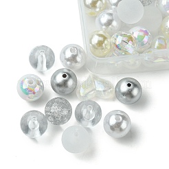 40Pcs 9 Styles Acrylic Beads&nbsp;MACR-FS0001-66