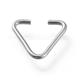 Non-Tarnish 304 Stainless Steel Triangle Rings&nbsp;X-STAS-K194-28P