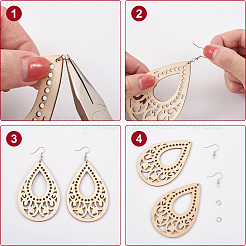 DIY Dangle Earring Making Kits&nbsp;DIY-BY0001-01