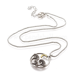 Alloy Pendant Necklaces&nbsp;LS-NJEW-F278-01AS-RS