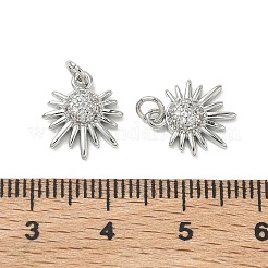SHEGRACE Brass Micro Pave Cubic Zirconia Pendants&nbsp;XGRQ3D154-467P