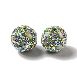 Polymer Clay Rhinestone Beads&nbsp;RGLA-D050-02E