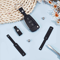 4Pcs Cowhide Leather Keychain with Screw&nbsp;FIND-GF0008-73A-02