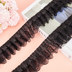 3-Layer Pleated Chiffon Flower Lace Trim&nbsp;OCOR-GF0003-26A