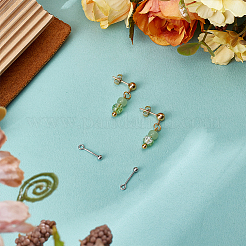 4Pcs 925 Sterling Silver Threaded Ball Eyepin&nbsp;STER-BC0003-33
