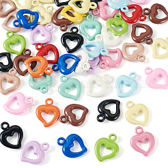 50Pcs Baking Paint Acrylic Pendants&nbsp;OACR-TA0004-83D
