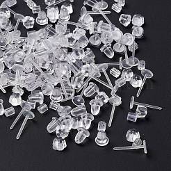 100Pcs Plastic Stud Earring Findings&nbsp;KY-FS0001-04