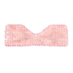 Natural Rose Quartz Woven Eye Mask&nbsp;AJEW-P074-11C