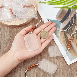8Pcs Plastic Badge Holder Pendant Decoration&nbsp;HJEW-CA0001-19
