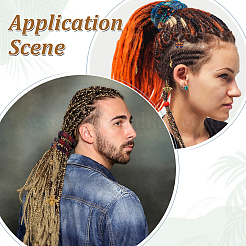 Alloy Dreadlocks Decorative&nbsp;HJEW-GA00075