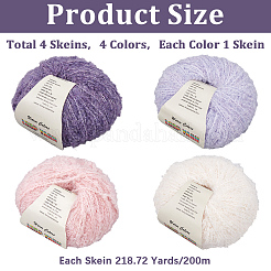 4 Skein 4 Colors Polyester Yarn&nbsp;DIY-CY0001-38