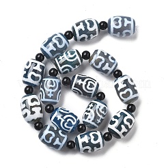 Tibetan Style dZi Beads Strands&nbsp;G-NH0037-C07-02