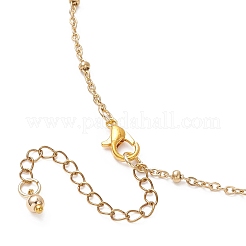 Alloy Double Italian Horn Pendant 304 Stainless Steel Satellite Chain Necklaces&nbsp;NJEW-JN05563