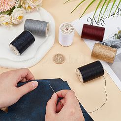 6 Rolls 6 Colors Round Waxed Polyester Thread String&nbsp;YC-OC0001-06
