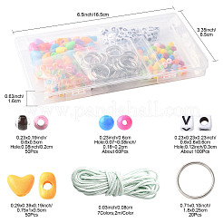 DIY Letter Heart Keychain Making Kits&nbsp;DIY-FS0009-87