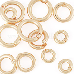 12Pcs 3 Styles Brass Open Jump Rings&nbsp;KK-TA0008-82G