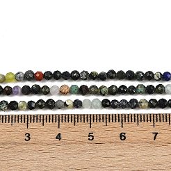 Natural Mixed Gemstone Beads Strands&nbsp;G-RM2025425-A03-3mm