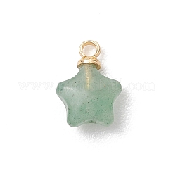 Natural Rhodonite & Lepidolite & Larvikite & Tiger Eye & Lapis Lazuli & Rose Quartz & Green Aventurine Star Charms&nbsp;X-PALLOY-JF04845