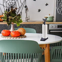 Halloween Wood Bat Paper Towel Holder&nbsp;FIND-WH0199-40