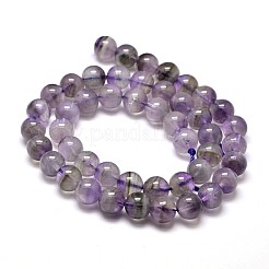 Natural Amethyst Round Bead Strands&nbsp;G-I168-08-6mm