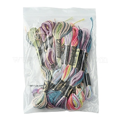 12 Skeins 6 Colors 6-Ply Polyester Embroidery Floss&nbsp;OCOR-FS0001-01B-03
