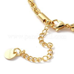 Brass Enamel Elephant Charm Bracelets&nbsp;BJEW-L652-22-G