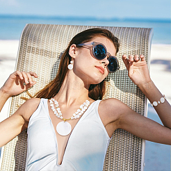 Natural Pearl Necklaces & Bracelets & Dangle Earring Sets&nbsp;SJEW-PH01394