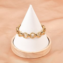 304 Stainless Steel Link Chain Bracelets for Women&nbsp;BJEW-Z154-01G