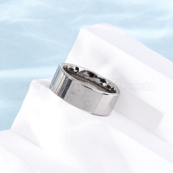 201 Stainless Steel Wide Band Finger Rings&nbsp;RJEW-K252-02E-P