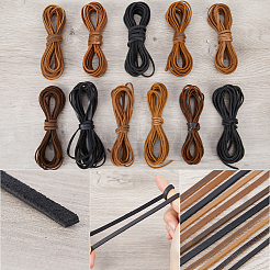 Flat Cowhide Leather Jewelry Cord&nbsp;LC-GF0001-10A-04