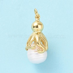 Shell Pearl Pendants&nbsp;KK-C004-10G