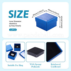 Shell Textured Paper Jewelry Ring Storage Gift Boxes&nbsp;CON-TAC0014-15B