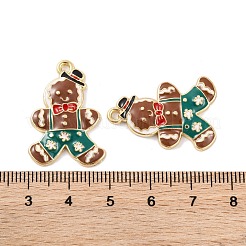 Christmas Theme Rack Plating Alloy Pendants&nbsp;FIND-M020-04G-05