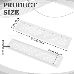 Rectangle Aluminium Alloy Air Vent Grille Cover&nbsp;AJEW-WH0696-714A