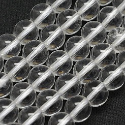 Grade A Natural Quartz Crystal Beads Strands&nbsp;G-N0007-4mm-01