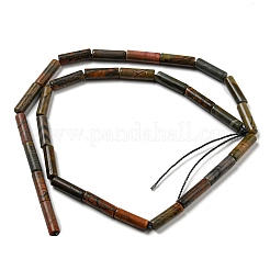 Natural Polychrome Jasper/Picasso Stone/Picasso Jasper Beads Strands&nbsp;G-G006-A06-01