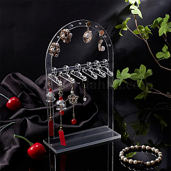 Transparent Acrylic Earring Display Stands&nbsp;ODIS-WH0025-62