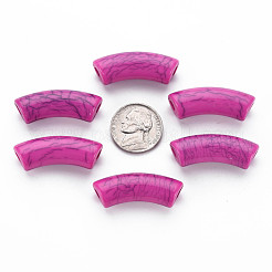 Opaque Crackle Acrylic Beads&nbsp;MACR-S372-001N-002