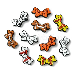 12Pcs 6 Colors Bowknot Food Grade Eco-Friendly Silicone Beads&nbsp;SIL-CJ0002-37