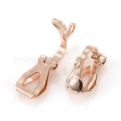 Brass Clip-on Earring Findings&nbsp;KK-F777-02LG