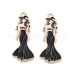 Rack Plating Alloy Enamel Pendants&nbsp;ENAM-N056-427