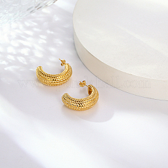 304 Stainless Steel Arch Stud Earrings&nbsp;AP9036-1