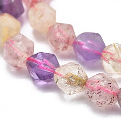 Natural Multi Color Quartz Beads Strands&nbsp;G-K303-B08-6mm