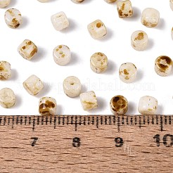 Opaque Picasso Glass Beads&nbsp;SEED-Q039-05A-A01